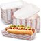 Niestandardowe logo Drukowanie na wynos Hotdog BBQ Paper Tray do pakowania chleba